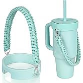 Greant Glitter Braided Handle for HydroFlask Tumbler Handle 40 oz & 32oz, Bling Handles for Stanley 40oz, Strap for HydroJug 40oz Tumblers, Anti-Slip Carrying Strap for BruMate 40 oz, Detachable
