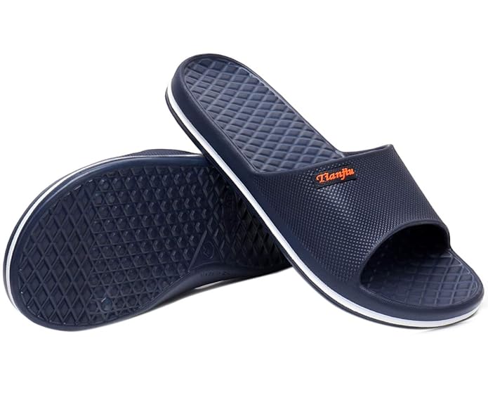 Badelatschen Damen Herren Dusch-& Badeschuhe Slipper Offene Leicht Sandalen Badeschlappen Rutschfeste Flip Flops Sommer Slide