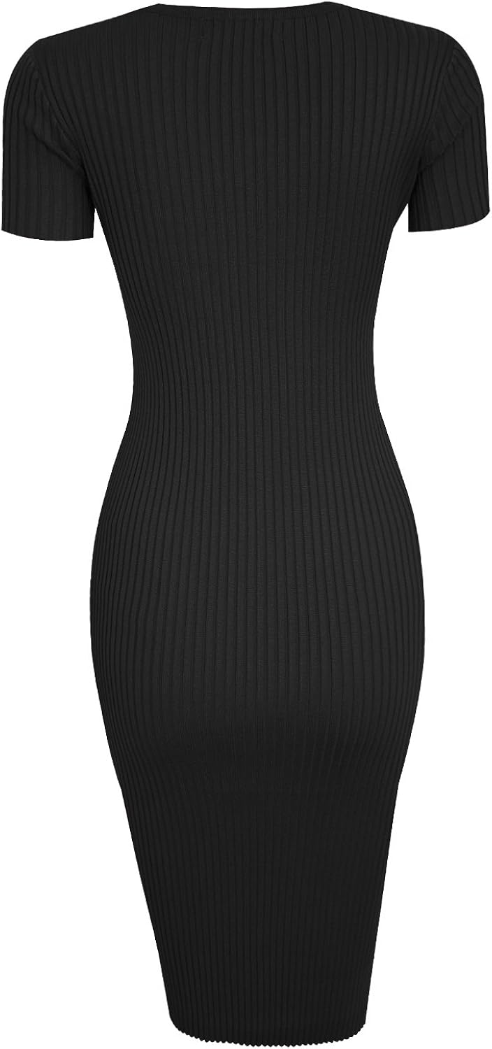 knitted bodycon dress