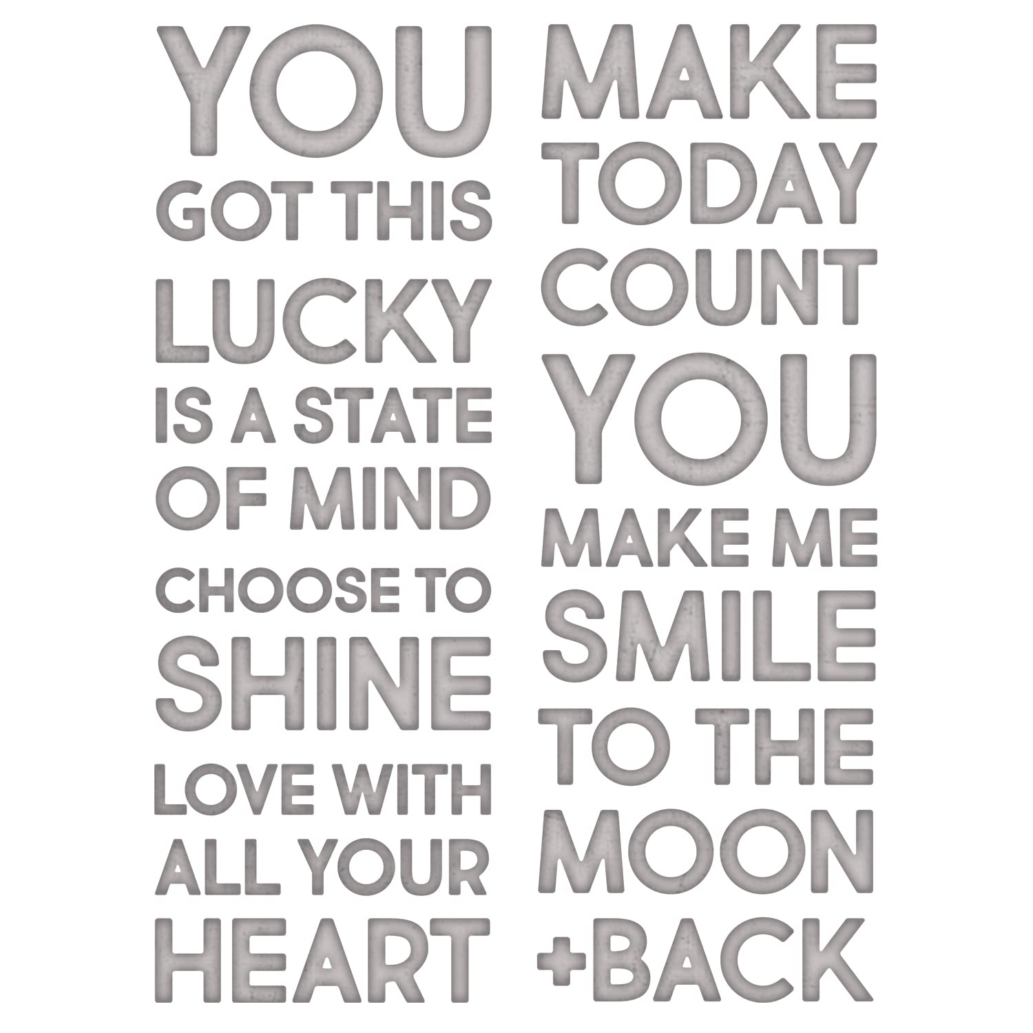 Sizzix Thinlits Die Set 7PK Bold Text #2 by Tim Holtz | 665925 |Chapter 2 2022