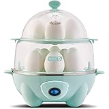 DASH Deluxe Rapid Egg Cooker for Hard Boiled, Poached, Scrambled Eggs, Omelets, Steamed Vegetables, Dumplings & More, 12 capa