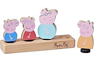 Peppa Pig Toys Wooden Family Figures Made from Responsibly Sourced Wood for 2 Year Old Girls and Boys and Up (Amazon Exclusive)