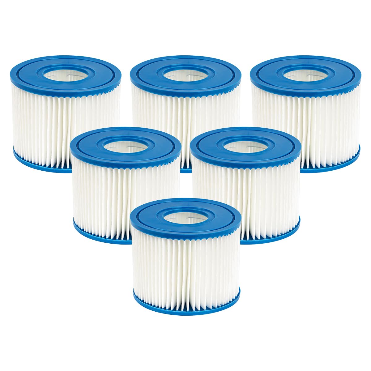 Benfosh 6 x Compatible PureSpa Pool Filter Cartridges Type S1 for 29001E PureSpa Inflatable Swimming Pool Filter Catridge
