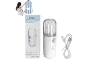 GASSWED Easy Care Sunshine 15s Heat up Mini Travel Steamer, Sunshine Mini Travel Atomizer, Cordless Mini Handheld Clothing Steamer for Garments, Fabric Steam Iron for Home And Travel (White)