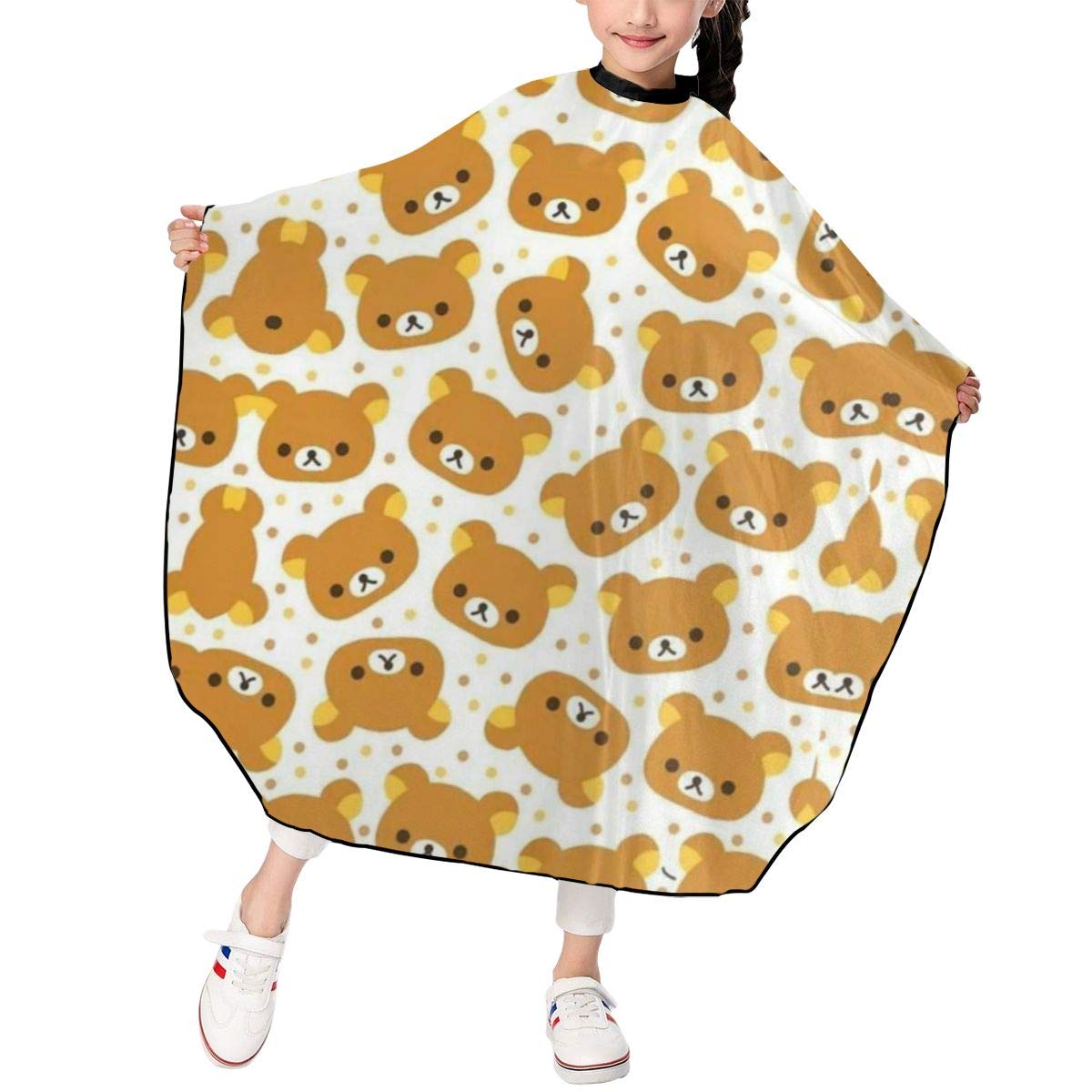 Amazon Com Kids Haircut Apron Cute Bears Cutting Hair Cloth