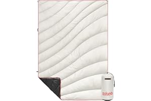 zzlamb Camping Blanket, Lightweight Cloak Puffy Down Alternative Cozy Travel Blanket, Portable & Windproof Warm Outdoor Quilt for Plane Car Picnic Hammock Beach Backpacking