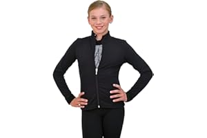 ChloeNoel Figure Skating Solid Polar Fleece Fitted Jacket by Polartec J11
