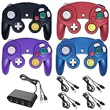 4 Pack Wired Gamecube Controllers with 4 Port USB