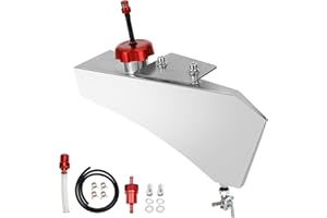 RZEOZU Mini Bike Gas Fuel Tank Kit Replacement for Mega Moto MMB80 MMB105 Monster Moto 80cc Parts Coleman RB100 RT100 Oryxearth 105cc Motovox MBX10 MBX11 Minibike Assembly Accessories Stainless Steel