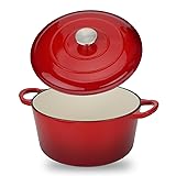 GreatChef Enameled Cast Iron Dutch Oven Casserole
