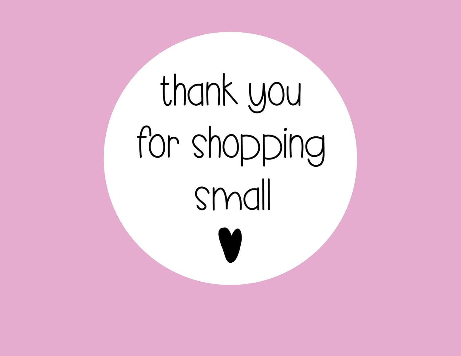 thank you for shopping with us sticker