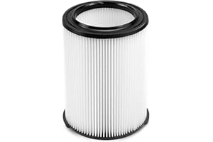 NETEZZA Standard Wet or Dry Vac Filter VF4000 fit for ridged Vacs 5 Gallons and Larger Vacuum Cleaner, Replacement VF4000 Filter,1 Pack