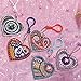 Key Fob 5PCS, Keychain Diamond Painting Key Chain Key Holder Ring Keyring Keyfob Full Drill Diamond 5D DIY Needlework Handcraft Cross Stitch Cartoon Gift for Kids Adults Girls (Multicolor)