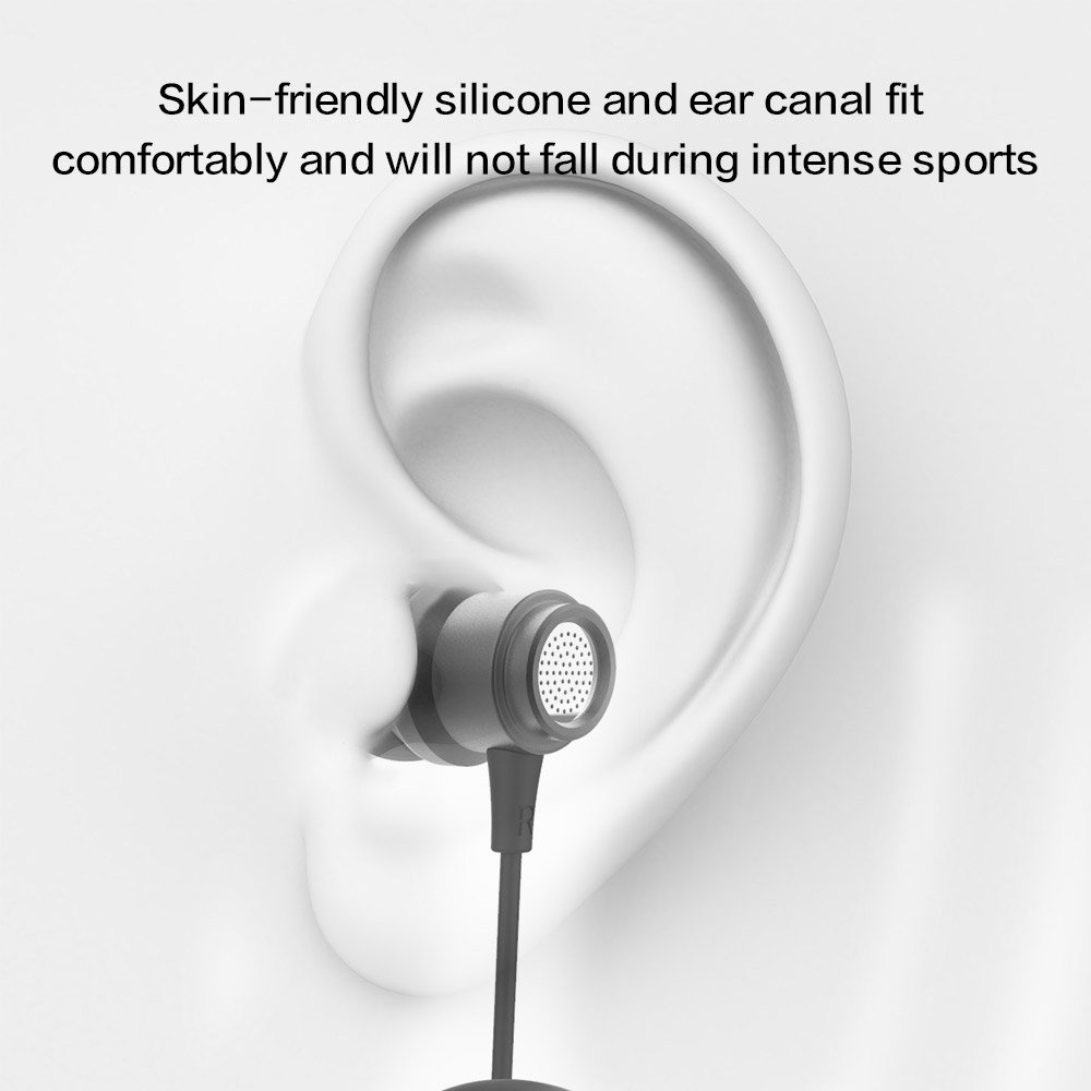 Inphic IN6 In-ear Headphones Earphones Noise Isolating Heavy Deep Bass Earbuds with Microphone for iPhone, iPad, iPod, MP3 Player, Samsung Galaxy Smartphone PC Laptop and more, Classic Black