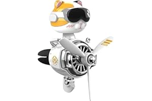 Car Vent Propeller – Automative Air Freshener, Cartoon Pilot Clip | ABS Rotating Structure, Scented Diffuser Gadget Feature F