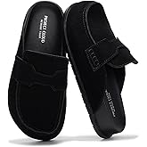 Project Cloud 100% Genuine Leather Womens Clogs - Plush & Soft Insole with Arch Support Non Slip Mules & Clogs for Women Footwear - Water Resistant Women Shoes (Foamy)