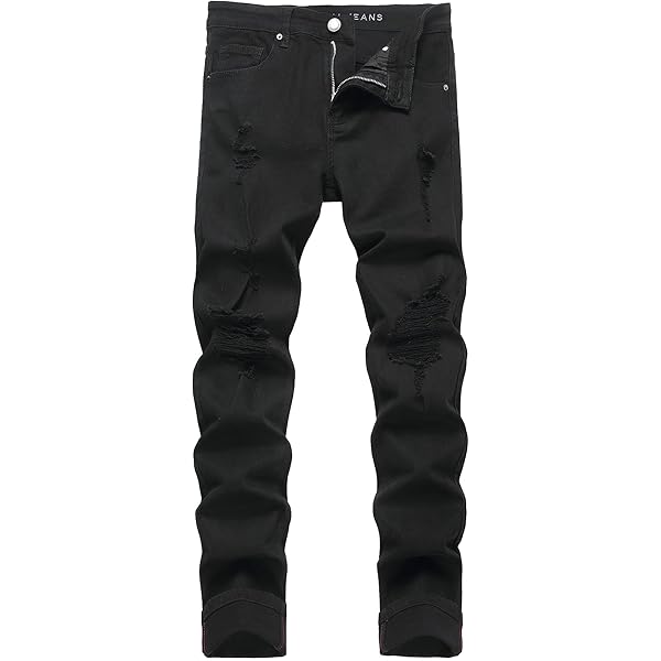 Pantalones Vaqueros De Mezclilla Ajustados Elásticos Para Hombre, Todos