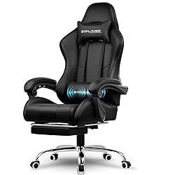 GTPLAYER Gaming Chair, Computer Chair with Footrest