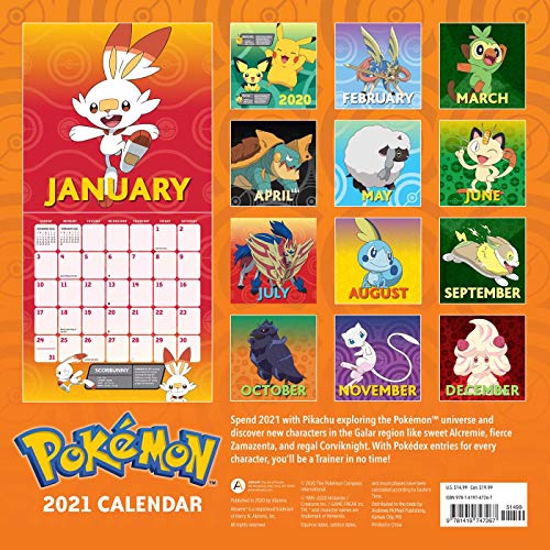 Pokemon 2021 Wall Calendar Pricepulse