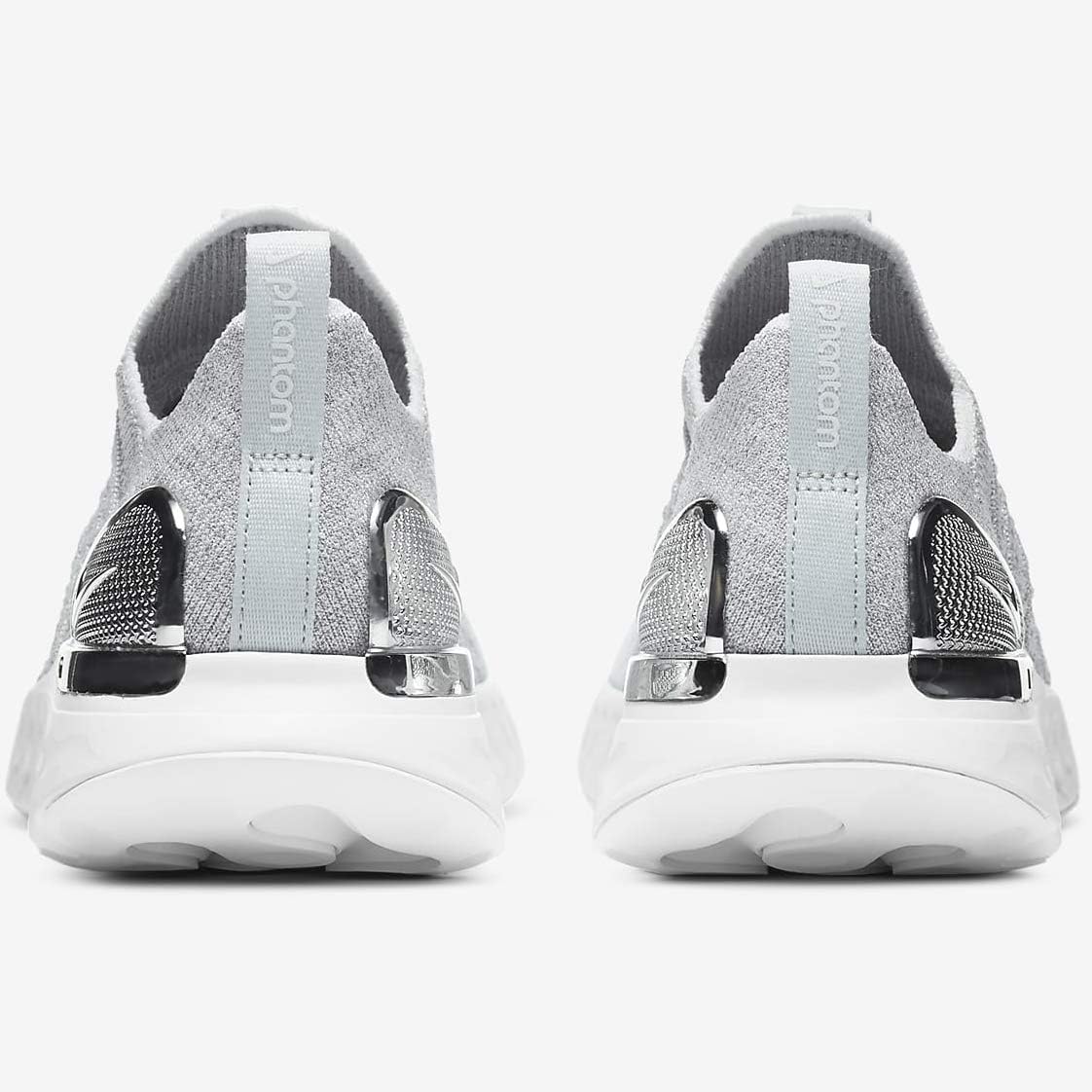 Amazon Co Jp ナイキ Nike リアクトファントムラン フライニット2プレミアム W Reactphantomrun Fk2prm ピュアプラチナム ホワイト シルバー Cz40 002 国内正規品 25 0cm スポーツ アウトドア