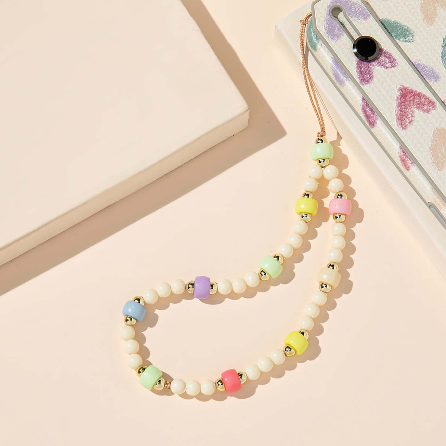 Phone Charms Strap Beads Pearl Bracelet Cute Wristlet Lanyards