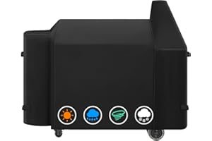 ZBXFCSH Heavy-Duty Grill Cover Compatible with Pit Boss Austin XL/PB Rancher XL 1000/PB1100/PB1100 Pro /PB1150/PB1500 Series, Z Grill 1000 Series Wood Pellet Grills, 600D