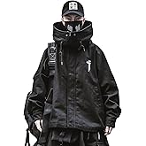 Niepce Inc Japanese Streetwear Zip Up Windbreaker Jackets for Men