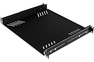 Penn Elcom R1290/1U Sliding Rack Tray (Audio, AV, IT, DJ) Equipment Shelf for 1 Rack Space up to 15 Inch Deep