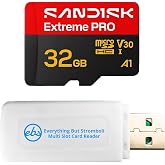 SanDisk 32GB MicroSDHC Extreme Pro U3 V30 Memory Card SDSQXCO-032G-GS6MA | Works for DJI Mini Series: 4 Pro, 4K, 3 Pro, 3 Bun