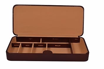 Artikle Leather Corporate Leather Catchall Desk Drawer Organizer