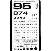 Graham-Field Pocket Size Plastic Eye Chart, 6 3/8" x 3 &frac12;", 1 Count (Pack of 1)