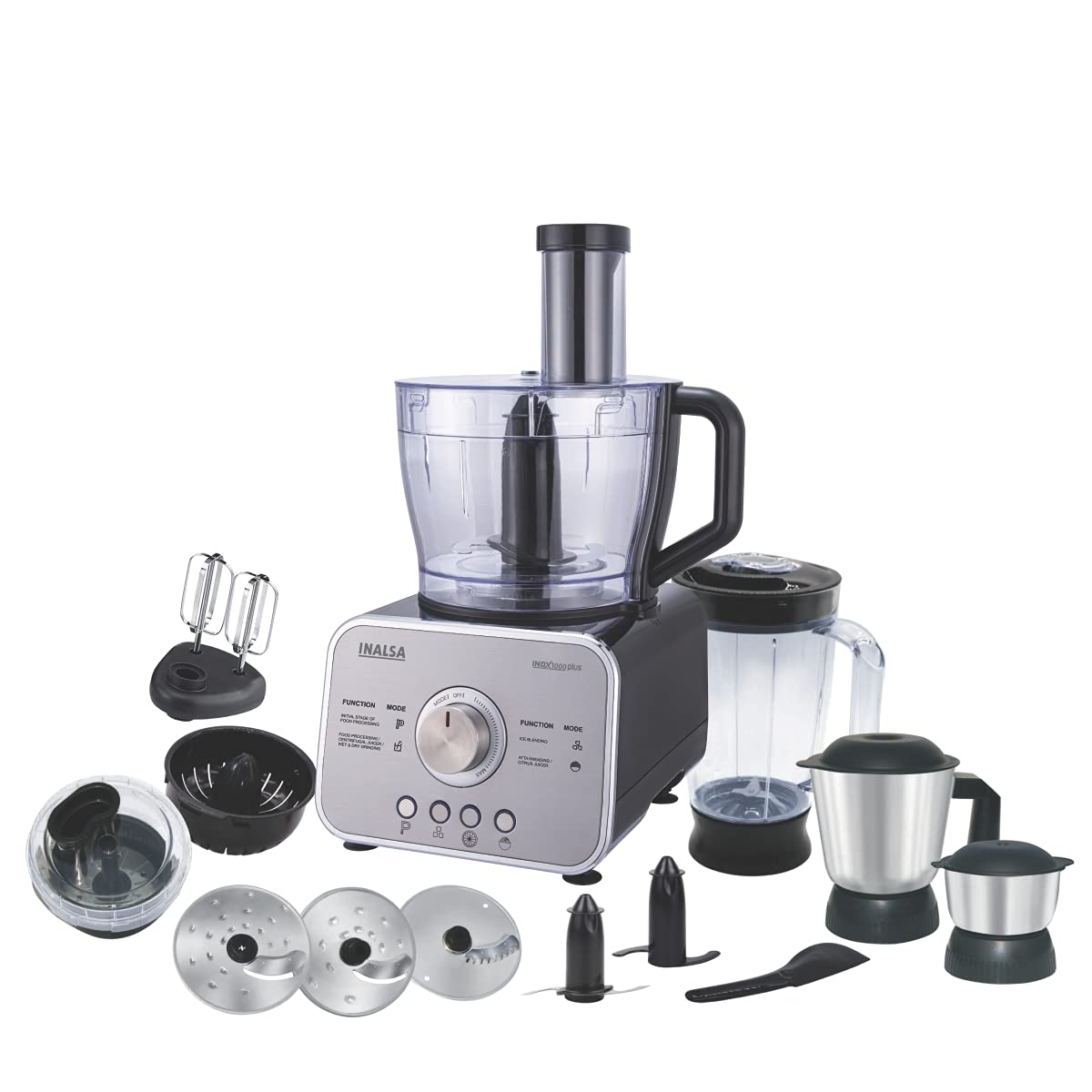 Buy Inalsa Food Processor Inox 1000 plus 1000 W Pure 100 Copper