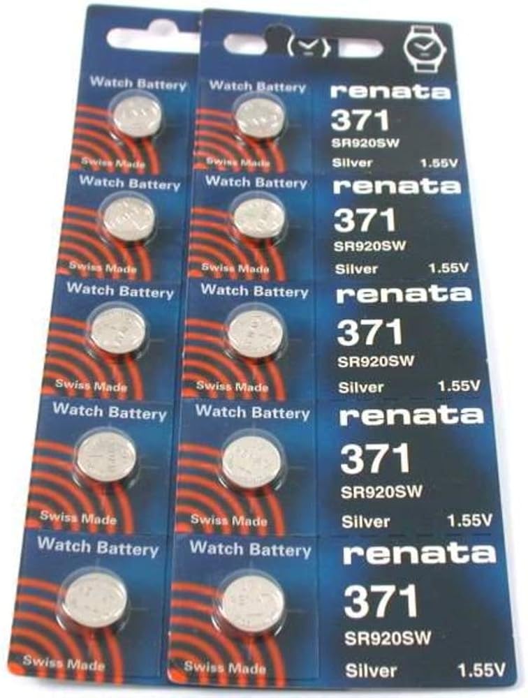 371 Renata Watch Batteries 10Pcs Amazon.co.uk Watches