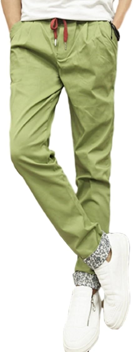 Amazon メンズパンツ 春ズボン ストレートパンツ 紐パンツ メンズカジュアルパンツ メンズスリムパンツom68 ロングパンツ 通販