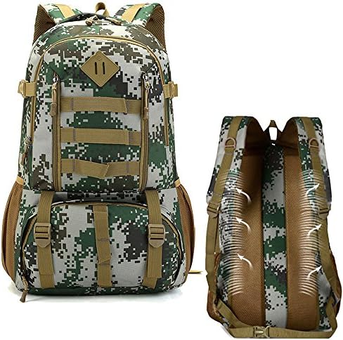 Bug Out Bag Hunting Backpack Assault Pack Tactical Backpack Military Army Molle 3 Day Survival Larger Rucksack Laptop Sport Bag with Hydration for Outdoor Hiking Camping Trekking 50L Waterproof