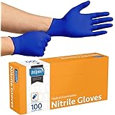 Inspire Cobalt Blue Nitrile Disposable Gloves | 4.5 Nitrile Safety Medical Exam Cooking Cleaning Disposable Gloves