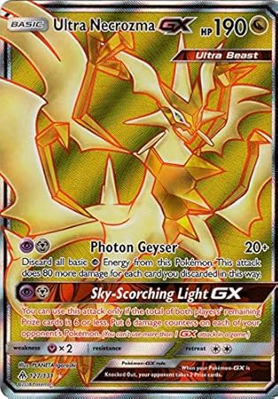 Ultra Necrozma Gx 127131 Full Art Ultra Rare Forbidden Light