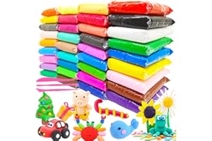 BAAXXANGO 36 Colors Magic Clay Nature Color DIY Air Dry Clay with Tools as Best Present for Children Toy for Kids