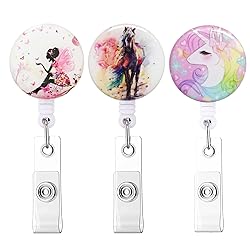 Retractable Badge Reel Clip, Badge Holder with