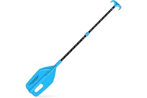 WAVESRX Telescoping Paddle with Docking Hook & Depth Gauge - Adjustable 24" to 54" Collapsible Emergency Oar for Jet Ski, Boat, PWC, Kayak, Canoe, Inflatable Dinghy- Must Have Boating Accessories