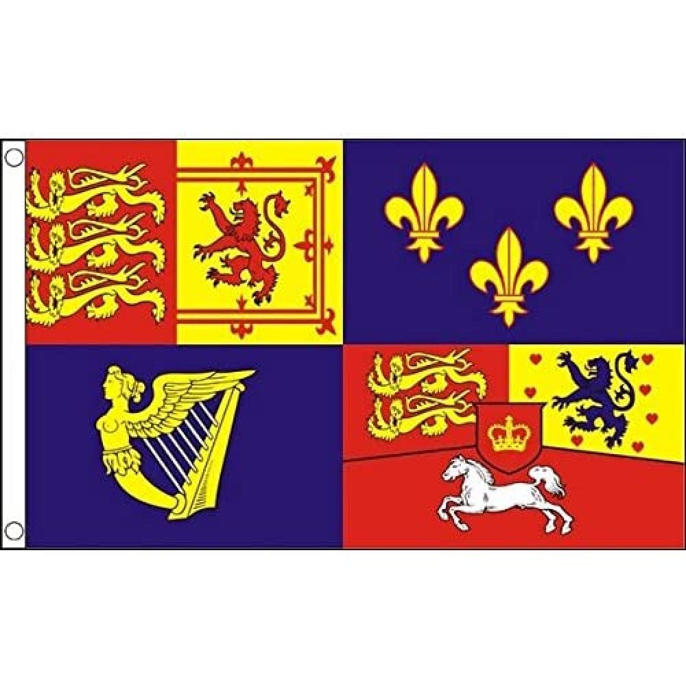 AZ FLAG - Royal Banner 1714-1801 (House Of Hanover) Flag - 3x5 Ft - 100D Polyester Bristish Historic Banner with Two Metal Grommets - Fade Resistant - Vivid Colors - 3' x 5' Feet - 150x90 Cm