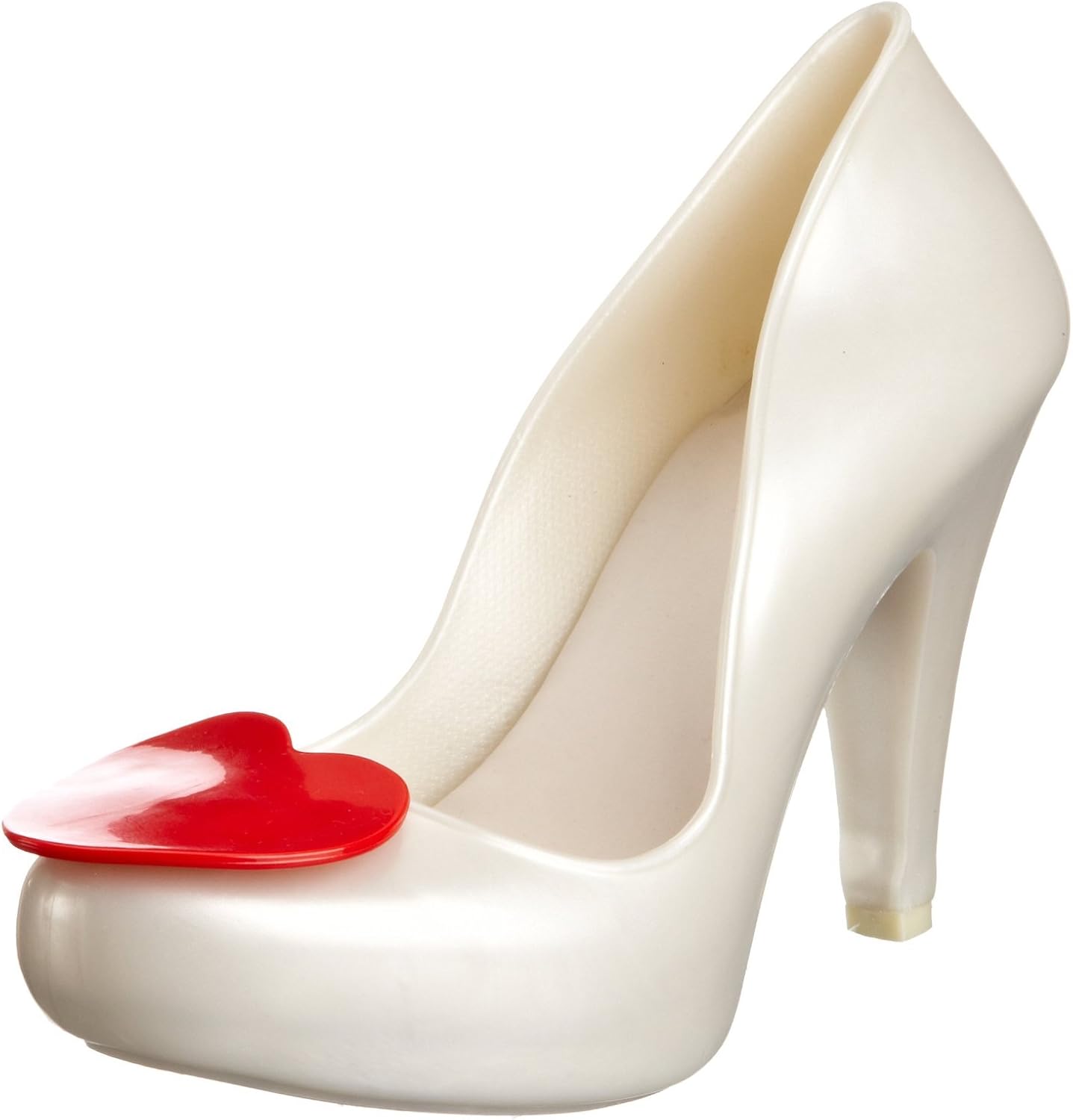Mel Shoes by Melissa Mel Womens Raspberry Heart Platform Pearl UK 8