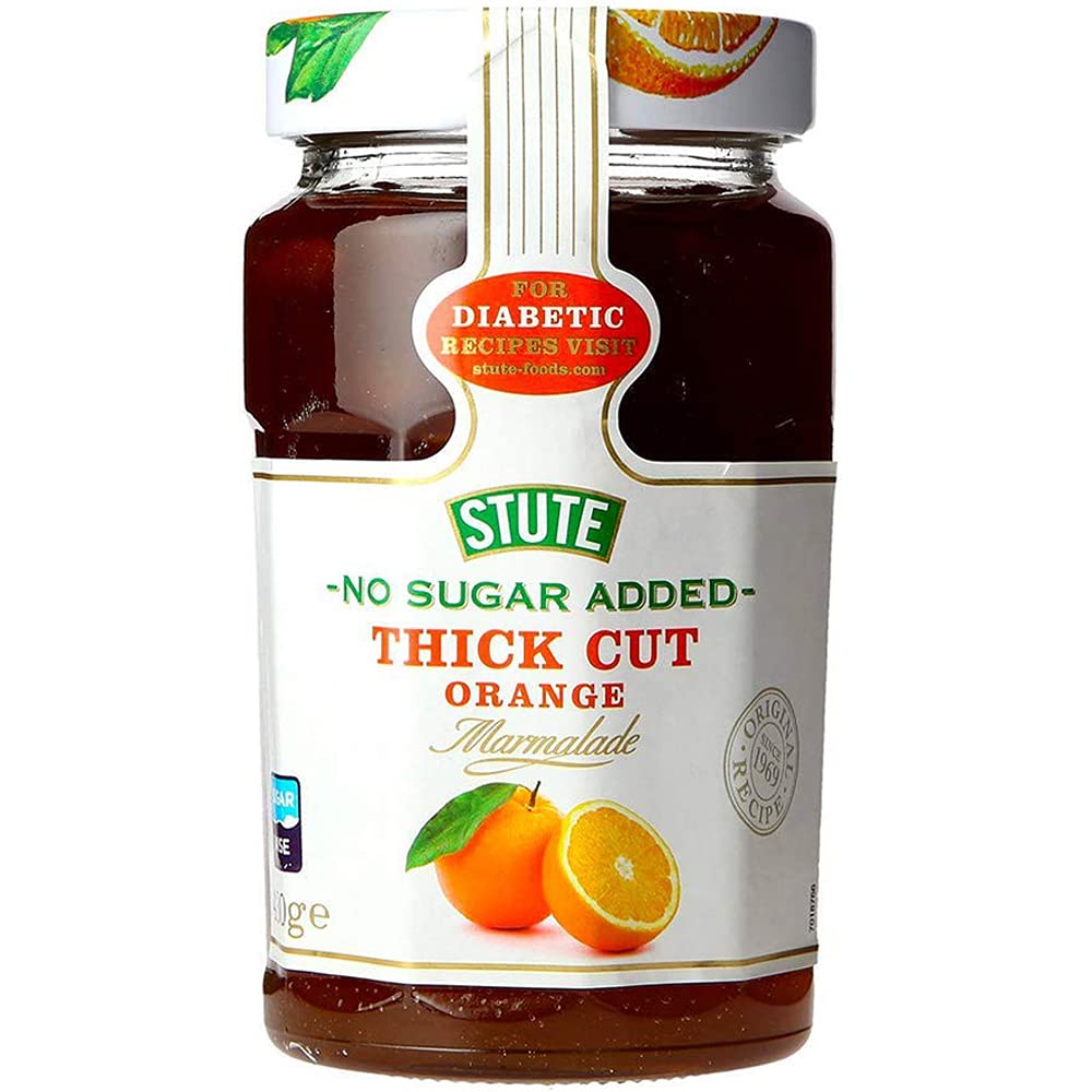 STUTE Diabetic Thick Cut Orange Marmalade 430g (PACK OF 1)