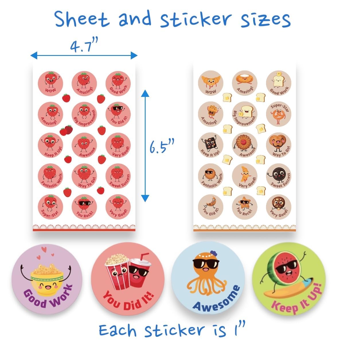 Joyful Artistry Smelly Stickers Scratch and Sniff, 24 Sheets, 12 Different scents, Motivational Reward Stickers for Kids and for Teachers (360)