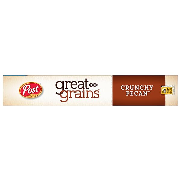 GREAT GRAINS CRUNCHY PECANS WHOLE GRAIN BREAKFAST CEREAL, WHOLE GRAIN, CRISPY FLAKES AND GRANOLA CLUSTERS NON-GMO VERIFIED, 25 OZ BOX