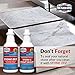 STONE-EEZ 2 Bottles + Free Grout Brush | Heavy Duty Natural Stone Cleaner for Stains & Deep Cleaning | Safe for Travertine, Marble, Granite & Other Natrual Stone | Easily Removes Dirt, Grime, Grease.