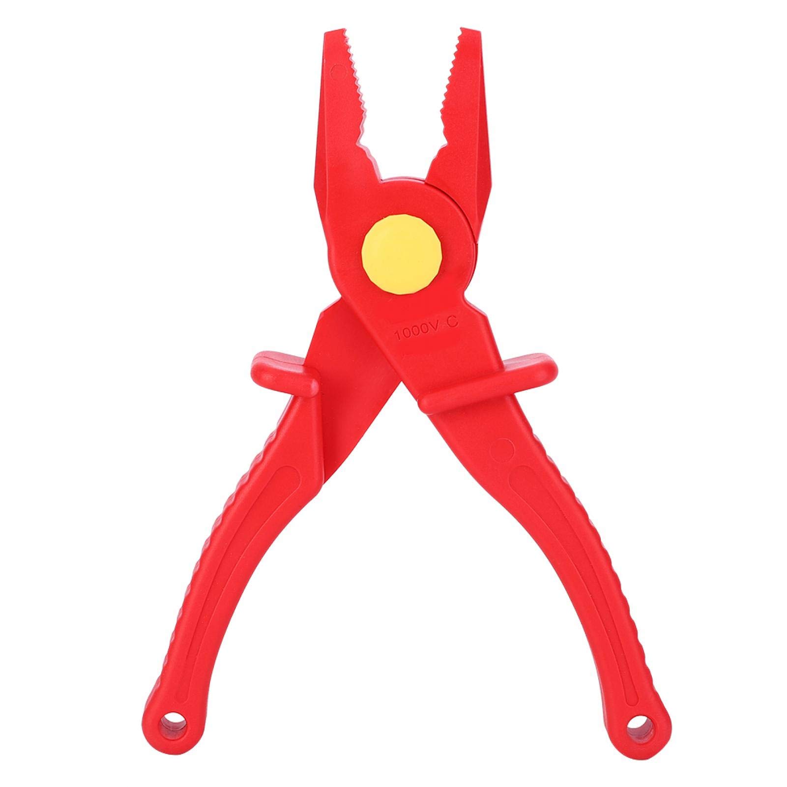 Plastic Insulated Pliers, Multi-Functional Insulated Cutting Pliers Tubing Cut-Off Hose Line Clamp Hand Tools for Oil Pipe Tube, Instrument Installation Vechicle Trim Clips Repair Tool