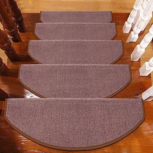 ZZHF Solid Color/Simple Stair Mat/Wear-resistant Stairs Non-slip Mat/Self-adhesive Step Mat (A pack of 1) carpet underlay (Color : E, Size : 100 * 24cm)