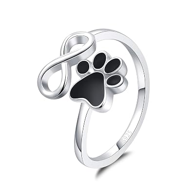 BEILIN Pet Lovers Paw Print Infinity 