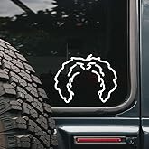 Golden Doodle Car Decal - Dog Breed Outline Decal for Car Laptop Water Bottle and More - Minimalist Silhouette Sticker for Pet Lovers Trainers and Animal Enthusiasts - Durable and Versatile Design